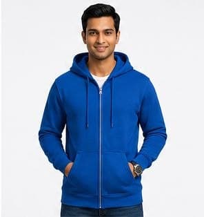 PolyCotton Fleece 300 GSM Hoodie with full zip
