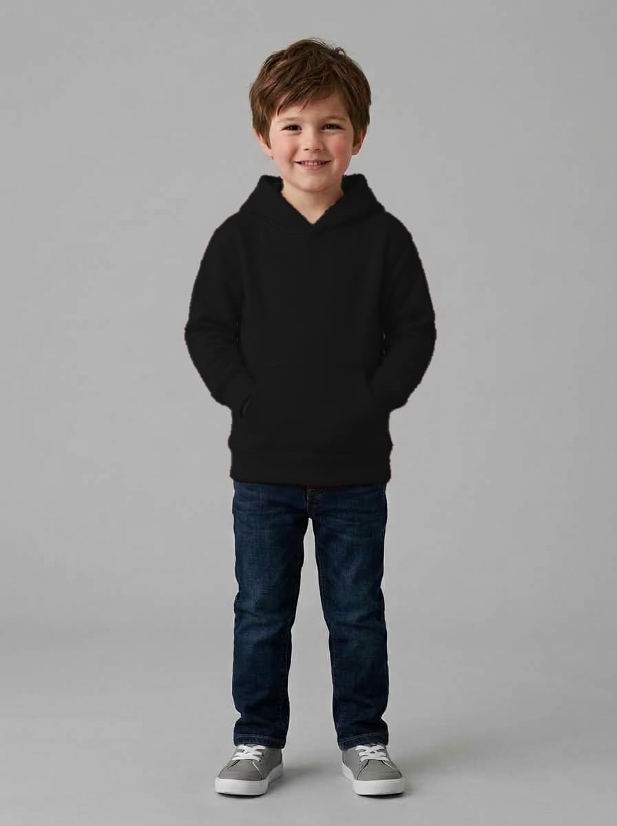 Kids Cotton Fleece 300 GSM Hoodie with full zip - Custom Apparel Manufacturing Cut N Stitch