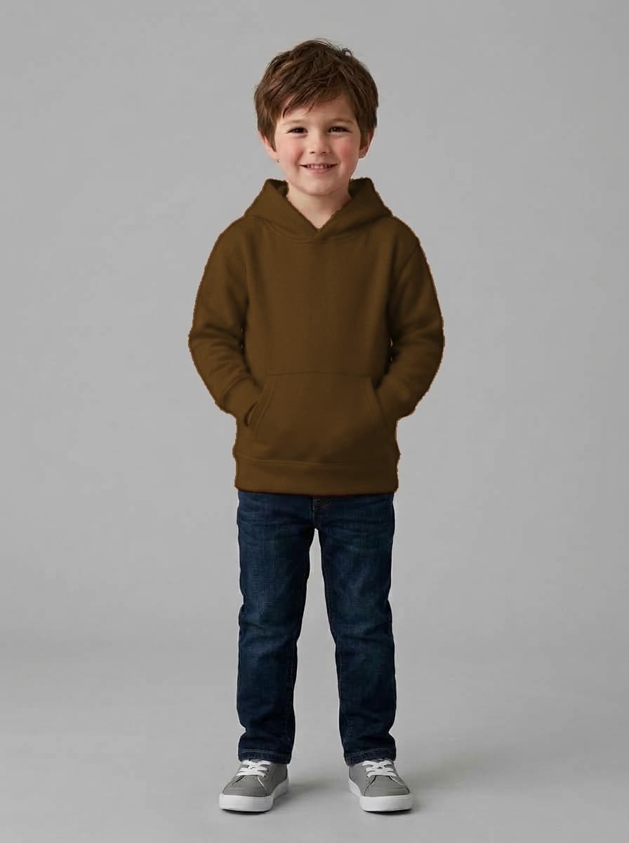 Kids PolyCotton Fleece 340 GSM Hoodie with full zip - Custom Apparel Manufacturing Cut N Stitch