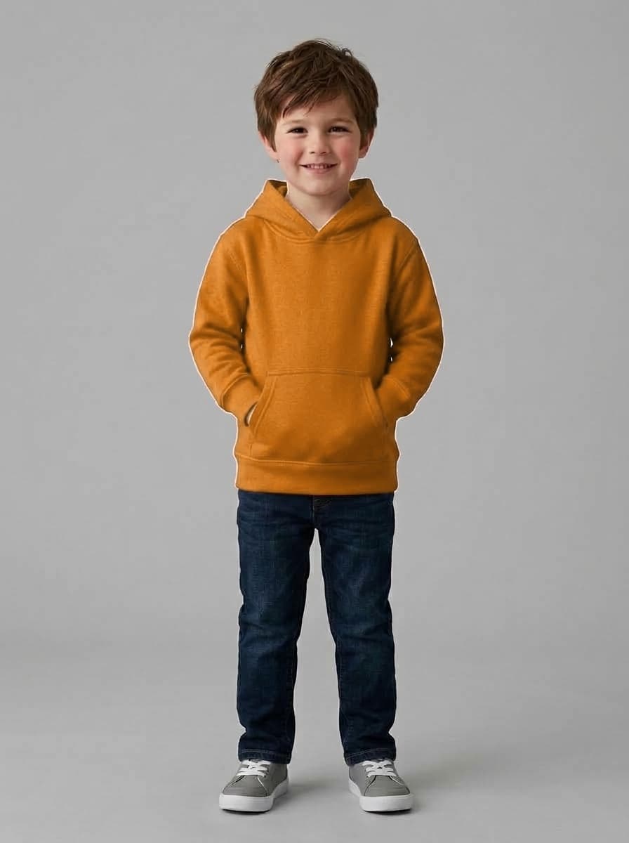 Kids PolyCotton Fleece 300 GSM Hoodie with full zip - Custom Apparel Manufacturing Cut N Stitch