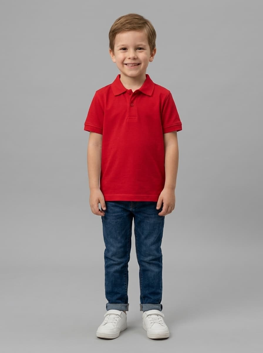 Kids Polo T-Shirt - Cut N Stitch Apparel B2B Manufacturer