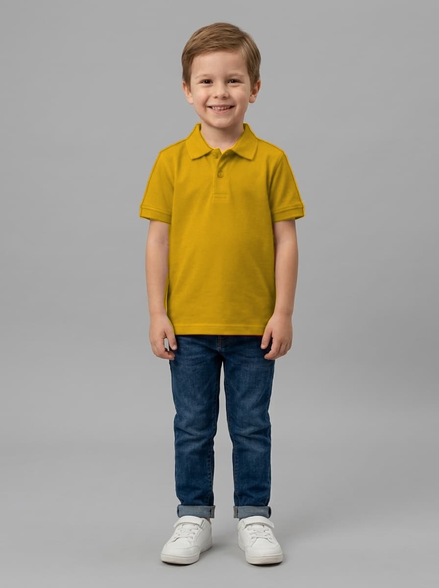 Kids Saleena Polo 160 GSM Polo Neck T-Shirt - Custom Apparel Manufacturing Cut N Stitch